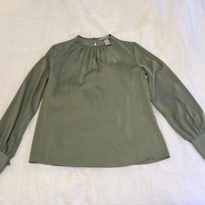 H&M Silk Long Sleeve Dress Shirt